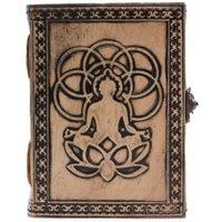 KDMD Buddha Esoteric Notebook - Antique Grey, 200 Pages, 17.5x12.5cm in Grey | Size: 17.5x12.5 cm