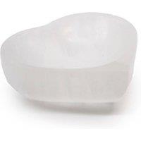 KDMD Selenite Heart Bowl 10cm - Elegant Crystal & Jewelry Storage in White