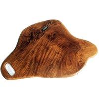 KDMD Premium Hand-Carved Teak Chopping Board - 30cm from Java in Brown