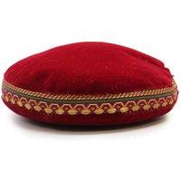 KDMD 11cm Velvet Cushion for Singing Bowls - Secure, Elegant Sound Base in Maroon
