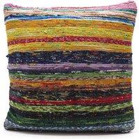 KDMD Sunrise Oranges Rag Rug Cushion Covers - Vibrant & Handcrafted Decor in Orange