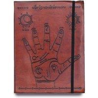 KDMD Palmistry Medium Notebook with Strap - Stylish Journaling & Planning in Maroon