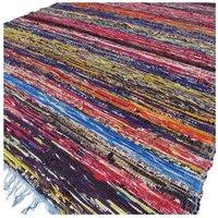KDMD Luxury Blue Rag Rug 153x90cm - Soft, Durable & Stylish Floor Covering | Size: Medium