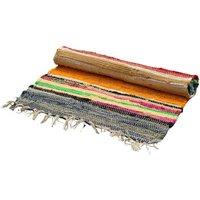KDMD Rainbow Rag Rug 50x90cm - Premium Quality, Vibrant & Playful Accent | Size: Medium