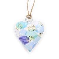 KDMD Blue Abstract Wooden Heart Decor - Calm & Creative Accent