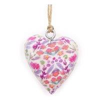 KDMD Large Floral Wooden Heart Decor - Elegant Wall & Shelf Accent