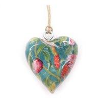 KDMD Large Decor Wooden Heart with Bird & Floral Design for Home