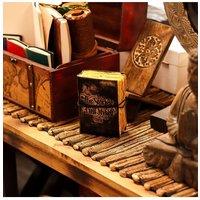 KDMD Fat Deckled Edge Leather Notebook 5x3.5 - The Stories I Tell in Black