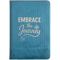 KDMD Embrace The Journey Light Blue Velvet Notebook - 80 Pages
