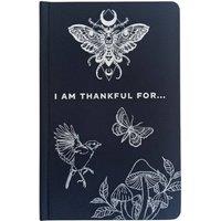 KDMD Black Gratitude Journal with Silver Lining - 120 Pages for Mindfulness