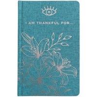 KDMD Gratitude Journal with Silver Lining - 120 pages - I am Thankful For in Turquoise