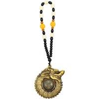 KDMD Feng Shui Dragon Encirclement Hanging for Wealth & Protection in Gold