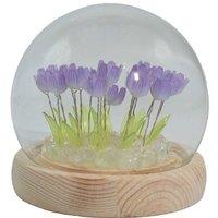 KDMD Floral Glow Garden Dome - 20 Tulips with LED USB Light in Purple