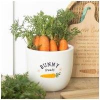 KDMD Bunny Treats Ceramic Storage Pot - 1500ml Kitchen & Garden Use in White