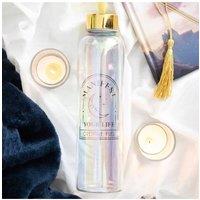 KDMD Manifest Your Life Iridescent Glass Water Bottle in Clear
