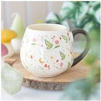 KDMD Fairy Folklore Garden Mug - 500ml Ceramic Fairycore Coffee Cup in White