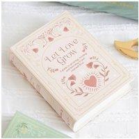 KDMD Pink Book-Shaped MDF Storage Box for Keepsakes & Stationery