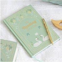 KDMD My Reading Journal A5 Notebook - Track Goals & Quotes in Green