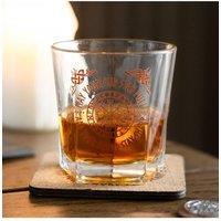 KDMD Viking Compass Lowball Glass & Coaster Set - Norse Spirit Drinkware in Clear