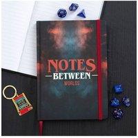 KDMD Notes Between Worlds A5 Notebook - Strange Sightings & Secret Missions in Black