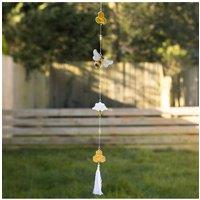 KDMD Bee & Honeycomb Suncatchers - Outdoor Window & Garden Decor in Yellow