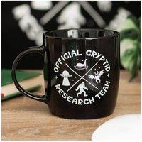 KDMD Cryptid Research Team Mug - 350ml Ceramic, Mysterious Design in Black