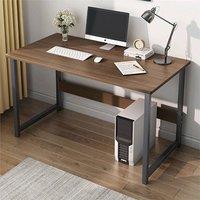 SPETLEK Computer Desk Laptop PC Study Table Home Office Workstation Furniture in Brown