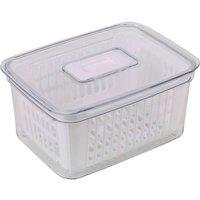 Havendro 1PCS 1.6L Fridge Organiser Container Basket Food Fruit Storage Box in Clear