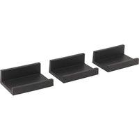 Havendro Black Set of 3 Floating Wall Shelf U Shape Display Storage Rack