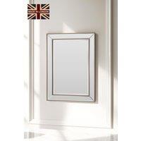 Yearn Mirrors Angled Wall Mirror Brass 77x105cm in Metallic Gold | Size: 77x105 cm