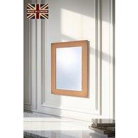 Yearn Mirrors Oak Effect Framed Wall Mirror 68x93.5cm in Natural | Size: 68x93.5 cm