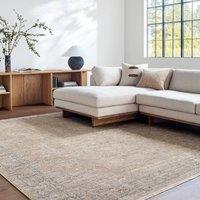 Livabliss Galey Alix Maria Elena III-Vintage Brown Blue Traditional Fringe Living Rug | Size: 200 cm x 275 cm