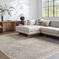 Livabliss Galey Alix Maria Elena III-Vintage Brown Blue Traditional Fringe Living Rug | Size: 200 cm x 275 cm