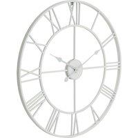 Love Lace White Skeleton Wall Clock