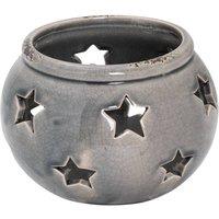 Love Lace Garda Star Candle Lantern in Grey