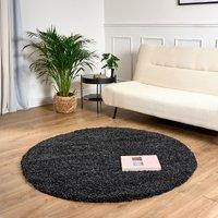 Bravich LTD Thick Shaggy Circle Rug California - Soft Deep Pile Round Fluffy Rug for Living Room Bedroom - Multiple Sizes & Colours Available