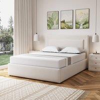 Artemis Home Weston Fabric 150cm Kingsize Ottoman Bed Frame with Storage - Beige | Size: King
