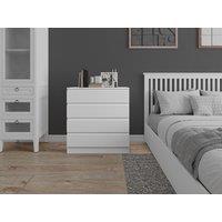Flair Toivo Chest Of 4 Drawers in White