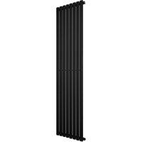 Monstershop Oval Single Column Radiator - 1800 x 480mm - Black