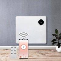 Purus 600W WIFI Electric Radiator Panel Heater White Wall Mounted or Floor Standing Bathroom Safe Timer & Thermostat