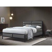 Bed Factory Direct Venice Dark Grey Bed Frame | Size: King