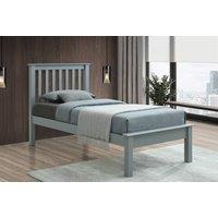 Bed Factory Direct Shaker Grey Wooden Bed Frame | Size: Single