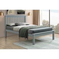 Bed Factory Direct Shaker Grey Wooden Bed Frame | Size: Double