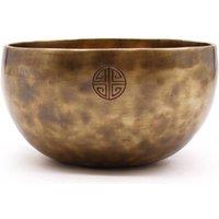 KDMD Large Nepalese Moon Singing Bowl -17cm Meditation & Sound Healing Tool in Bronze