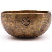 KDMD Medium Nepalese Moon Singing Bowl -15cm, 750g for Meditation & Healing in Bronze