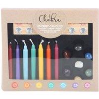 KDMD Chakra Candle & Crystal Gift Set for Meditation & Healing