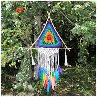 KDMD Bali Dreamcatcher - Large Multi Pyramid Boho Wall Decor