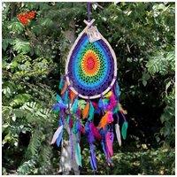 KDMD Bali Dream Catcher - Large Multi Teardrop Wall Decor for Sacred Spaces