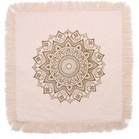 KDMD Bronze Lotus Mandala Cushion Cover 60x60cm - Elegant & Durable | Size: 60x60 cm