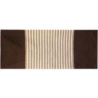 KDMD Indian Cotton Rug 70x170cm - Dark Brown & Beige for Home & Yoga | Size: Medium